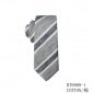 热销双色条纹休闲棉领带定做